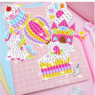 Diamond Painting Einhorn Kinderset Schlüsselanhänger